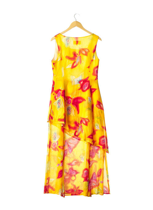 Robe longue jaune SERGE DANA pour femme