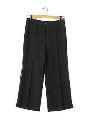 Pantalon large fermeture zippée sous rabat boutonné taille normale noir PATIO BY ENRICO CAVALI femme