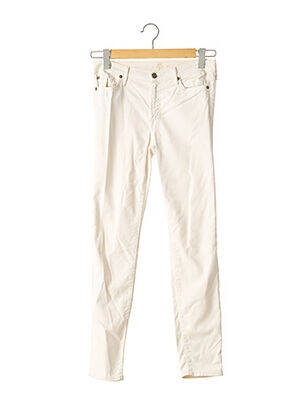 Pantalon slim taille normale taille normale beige 7 FOR ALL MANKIND femme