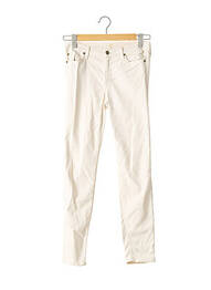 Pantalon slim taille normale taille normale beige 7 FOR ALL MANKIND femme