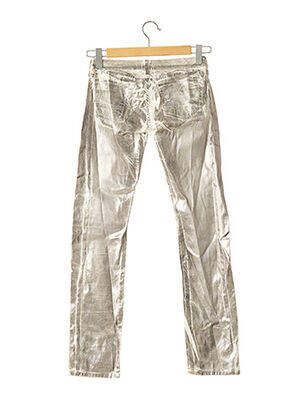 Pantalon droit poches taille basse gris NOLITA femme