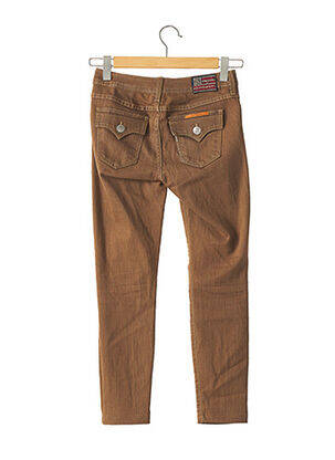 Pantalon slim taille basse taille basse marron RELIGION femme