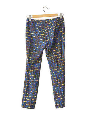 Pantalon droit stretch taille basse bleu VICTOIRE femme
