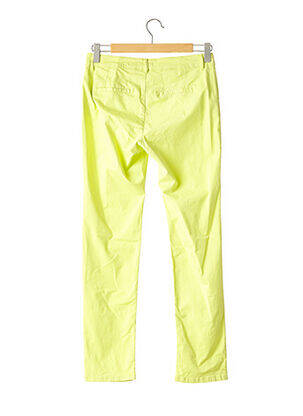 Pantalon droit stretch taille normale vert DEVERNOIS femme