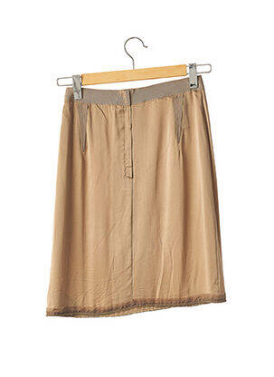 Jupe mi-longue taille normale marron LANVIN femme
