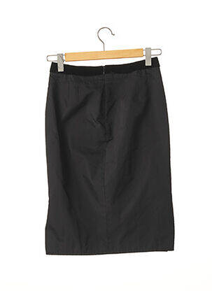 Jupe mi-longue taille haute noir YVES SAINT LAURENT femme