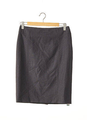 Jupe mi-longue taille normale gris BERTEIL femme
