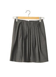 Jupe mi-longue coupe droite gris GUNEX femme