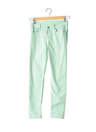 Pantalon slim skinny taille normale vert 7 FOR ALL MANKIND femme