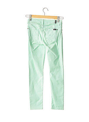 Pantalon slim skinny taille normale vert 7 FOR ALL MANKIND femme