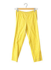 Pantalon droit jaune ROSSO 35 pour femme seconde vue