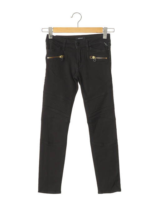 Pantalon slim stretch taille normale noir REPLAY femme