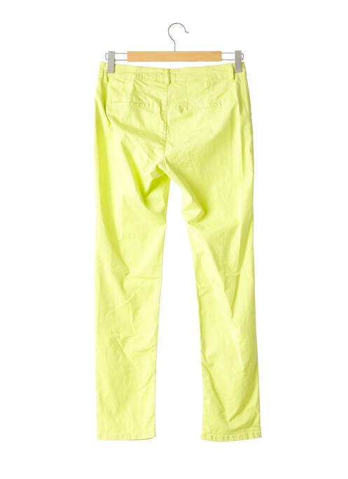 Pantalon droit stretch taille normale vert DEVERNOIS femme