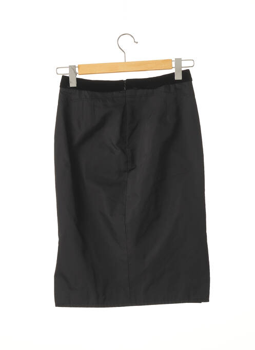Jupe mi-longue taille haute noir YVES SAINT LAURENT femme