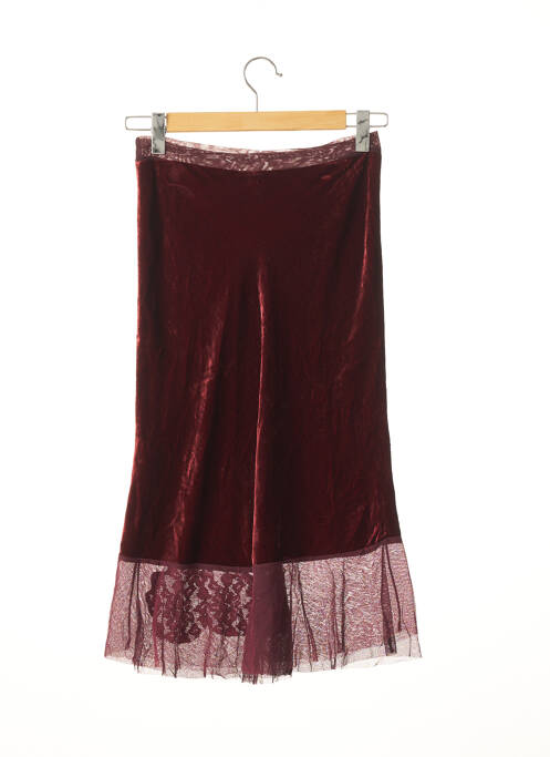 Jupe mi-longue rouge PINKO pour femme