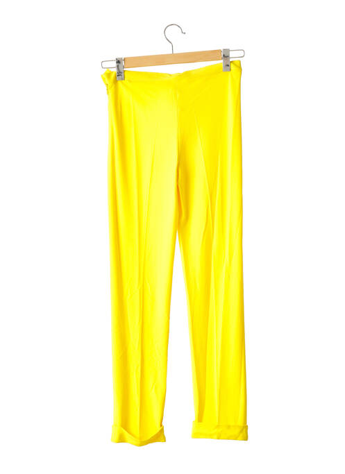 Pantalon droit jaune DIDIER PARAKIAN pour femme