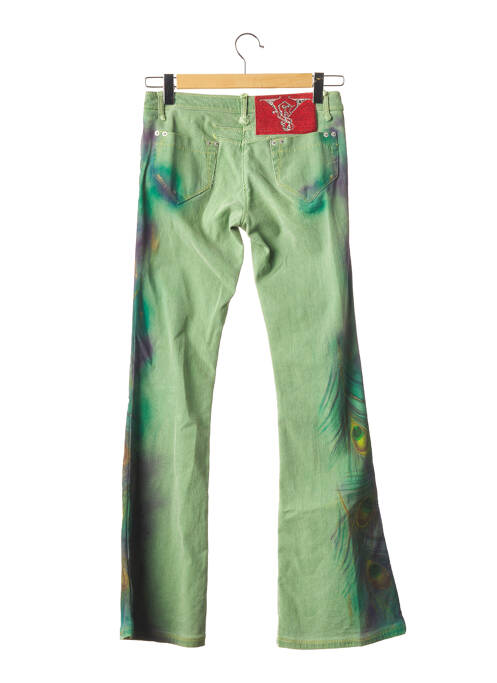 Pantalon flare vert VOYAGE pour femme