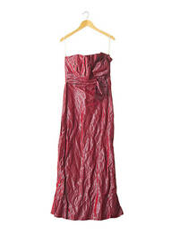Robe longue sans manche sans manche rouge PAULE VASSEUR femme