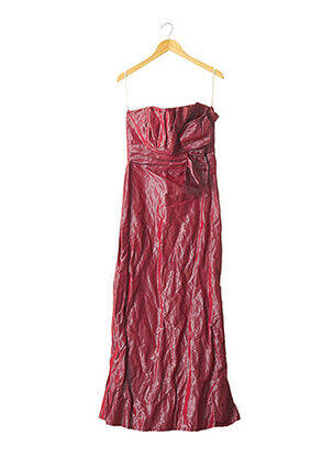Robe longue sans manche sans manche rouge PAULE VASSEUR femme