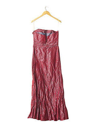Robe longue sans manche sans manche rouge PAULE VASSEUR femme