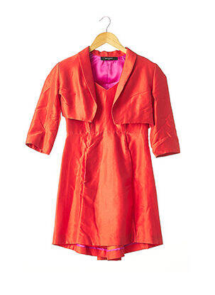Ensemble robe doublure orange ALBI DE CORBIAC femme
