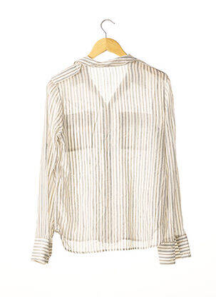Chemisier coupe droite manches longues beige JOSEPH femme