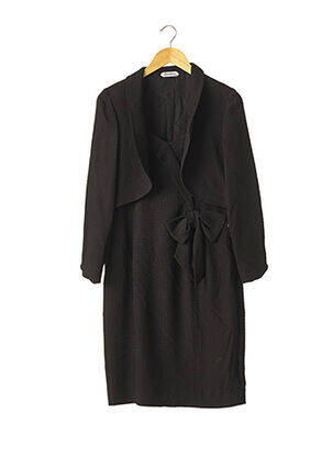 Ensemble robe type de veste chic noir KASTINE femme