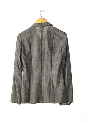 Veste casual col chemisier gris EV femme