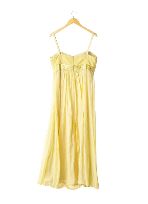Robe mi-longue jaune BCBGMAXAZRIA pour femme