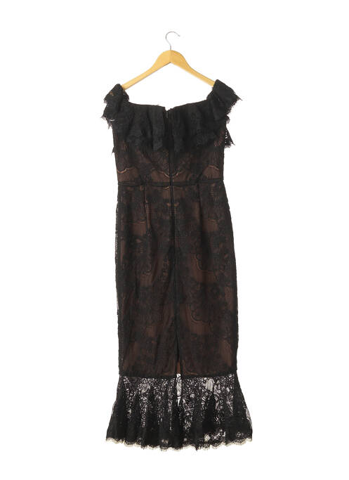 Robe mi-longue noir MARCHESA NOTTE pour femme