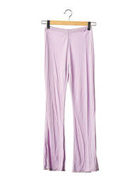 Pantalon droit stretch violet LEA ROME femme