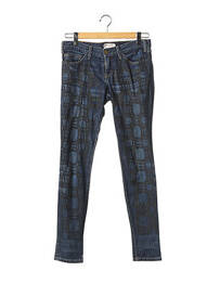 Jeans coupe slim slim taille basse bleu CURRENTE/ELLIOTT femme