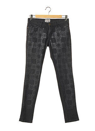 Jeans coupe slim slim taille basse noir CURRENTE/ELLIOTT femme