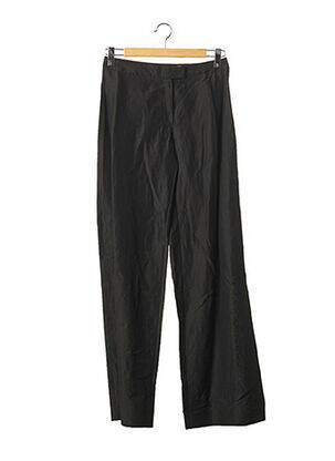 Pantalon droit taille à pinces taille haute noir RUE DU MAIL femme