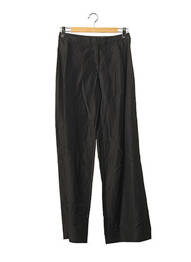 Pantalon droit taille à pinces taille haute noir RUE DU MAIL femme