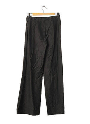 Pantalon droit taille à pinces taille haute noir RUE DU MAIL femme
