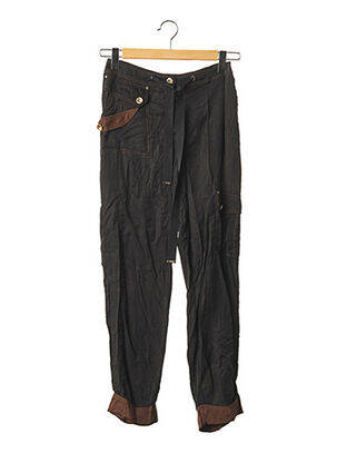 Pantalon droit taille haute taille haute noir BRANDEEZ femme