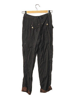 Pantalon droit taille haute taille haute noir BRANDEEZ femme