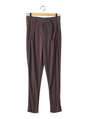 Pantalon droit stretch taille haute marron GUY LAROCHE femme