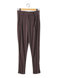 Pantalon droit stretch taille haute marron GUY LAROCHE femme