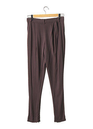 Pantalon droit stretch taille haute marron GUY LAROCHE femme