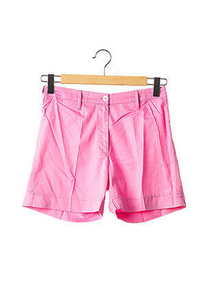 Short taille à pinces taille haute rose MANUEL CANOVAS femme