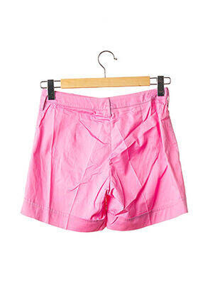 Short taille à pinces taille haute rose MANUEL CANOVAS femme