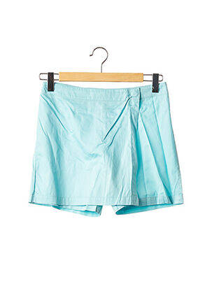 Jupe short tissage popeline bleu MANUEL CANOVAS femme