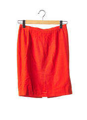 Jupe mi-longue orange KARL LAGERFELD pour femme seconde vue