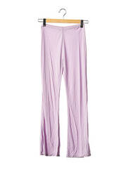 Pantalon droit violet LEA ROME pour femme seconde vue