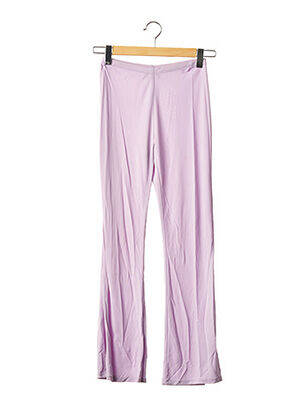 Pantalon droit violet LEA ROME pour femme