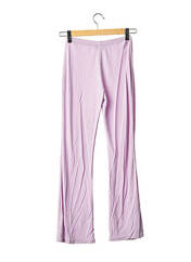 Pantalon droit violet LEA ROME pour femme seconde vue