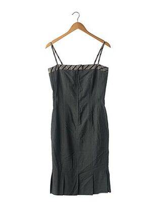 Robe mi-longue doublure fines bretelles gris GEORGES RECH femme