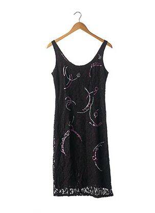 Robe mi-longue sans manche sans manche noir ARMAND VENTILO femme